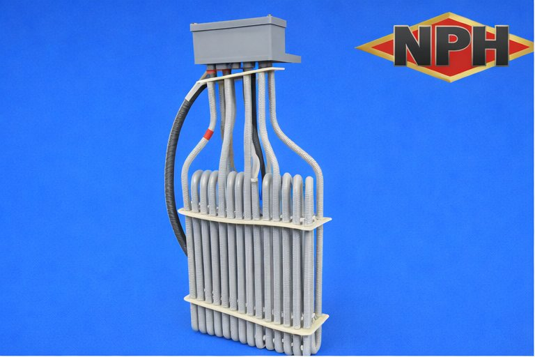 PTFE (Teflon) Over-the-Side Immersion Heater with 3 Oval Vertical Elements